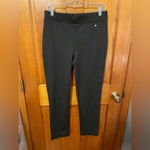 Jones New York Charcoal Patterned Trousers